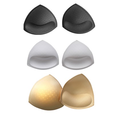 HAND 009-XL Nero rotonda comoda sostituzione rilievi del reggiseno/inserti 2 coppie 