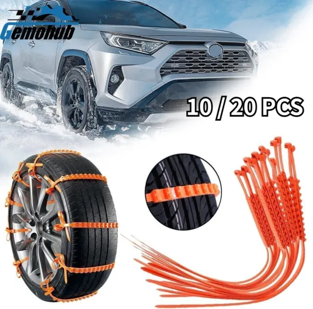 10-20 PCS Universal Winter Snow Mud Anti-skid Tire Chains For Car SUV Adjustable