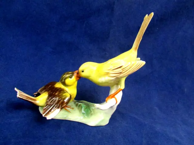 Goebel Bird Figurine Yellow Canary Bird Statue Lang 6 W Germany 1967