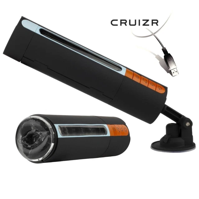 Masturbateur Automatique Homme SuckMeToys 007 - Succion, Vibration, Chauffant - Charge USB - Neuf