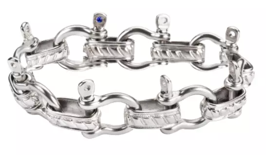 Stainless Steel Large Shackle Men's Bracelet 2