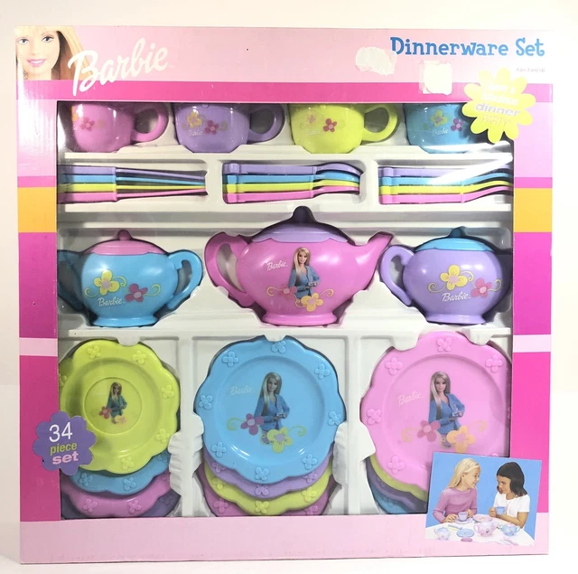 Barbie on sale dinner set