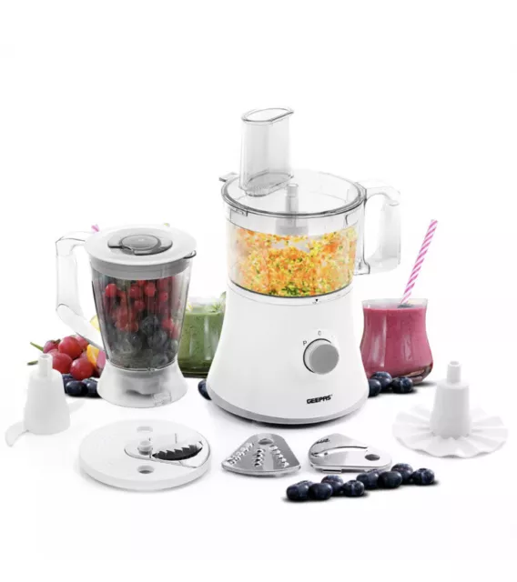 Geepas 10 in 1 Blender Smoothie Maker Food Processor Juicer Grinder Machine