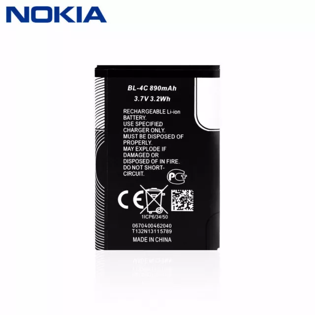 Bateria / Battery Para Nokia 2652 3108 6100 6170 6260 7270 6101 6102 6131 Bl-4C