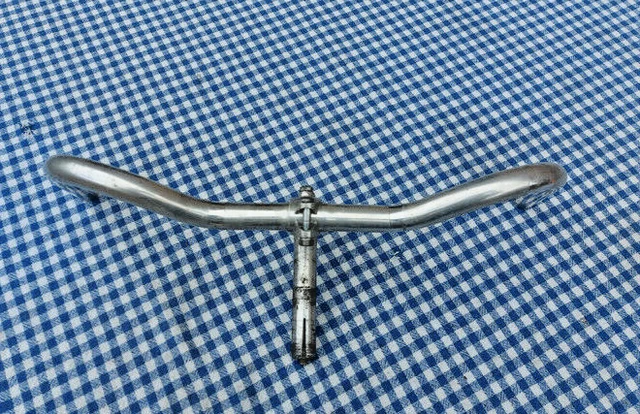 Guidon Moustache Vintage Pour Vélo Ancien - 25mm X 47.5cm, Chromé, Années 1940 à 1970, Occasion