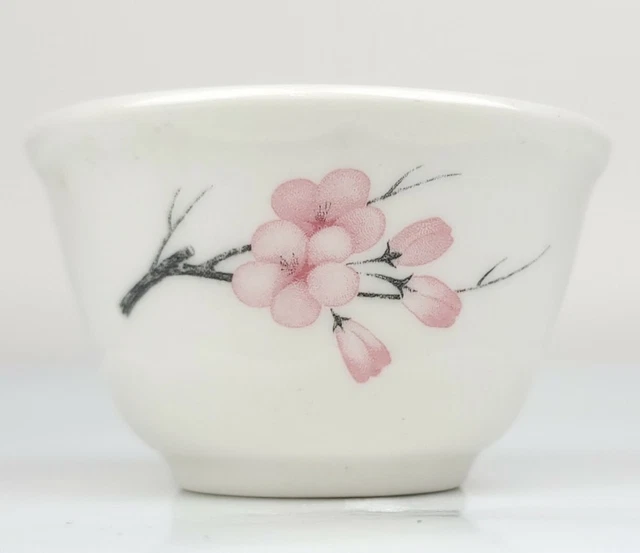 Vintage Syracuse China Restaurant Ware Cherry Blossoms Custard Cup 4" W x 2.5" H