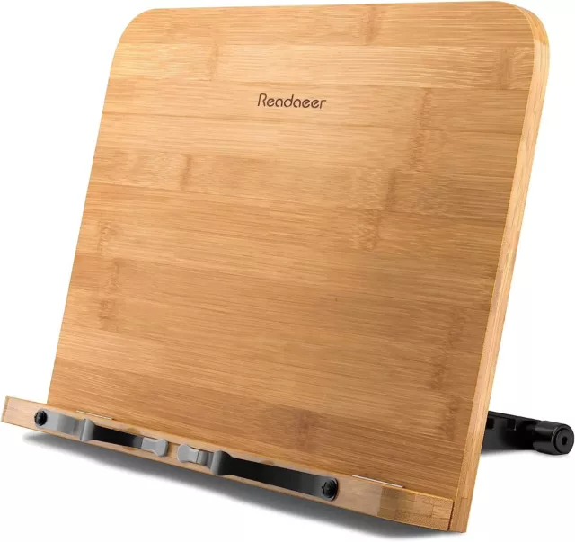 BamBoo Reading Rest Cook Book Document Stand Holder Bookrest