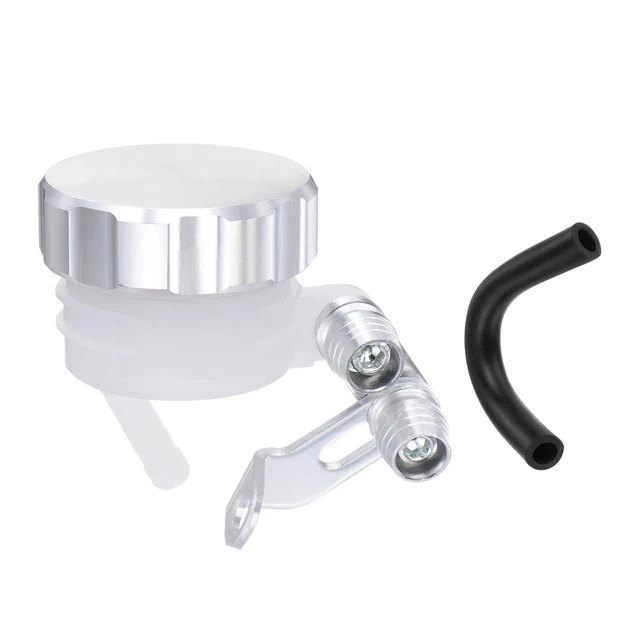 2 pz olio freno alluminio tazza olio freno ABS liquido freni contenitore serbatoio bianco