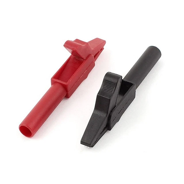 2 piezas clips estables de cocodrilo pinza de cocodrilo para conexiones eléctricas