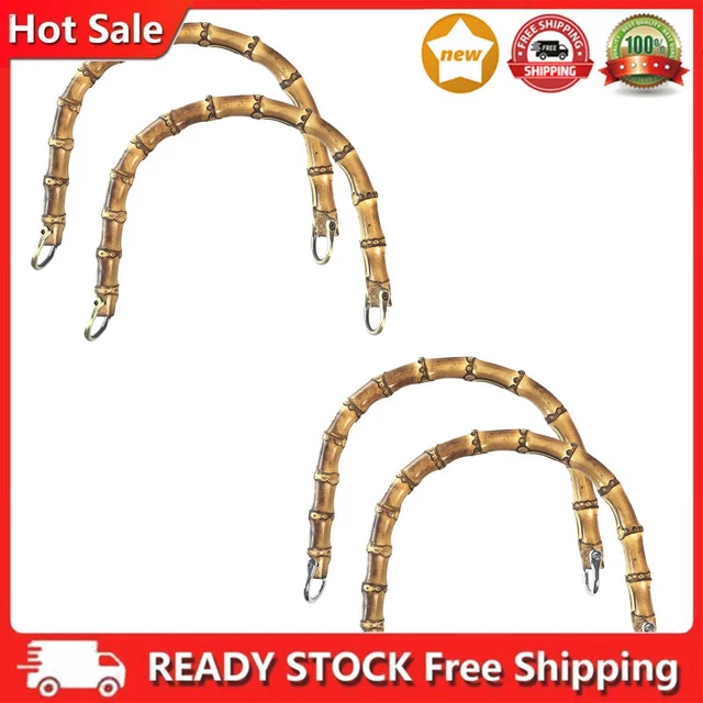 Imitation Bamboo Handbag Purse Handles U-Shaped Replacement for DIY Bag Making