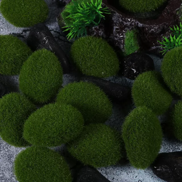 Add a Touch of Nature with 20Pcs Moss Rock Stones for Aquarium Decoration