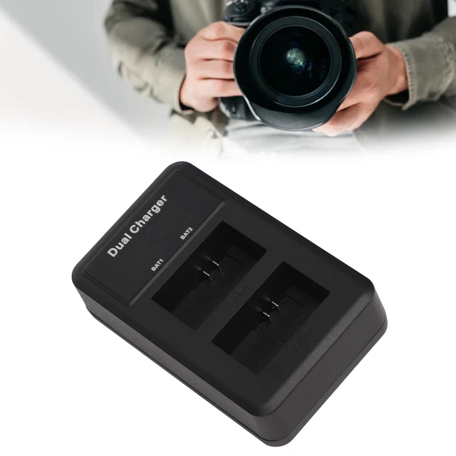Estación de carga de batería de cámara doble cargador de batería USB para NP FW50 para A6000