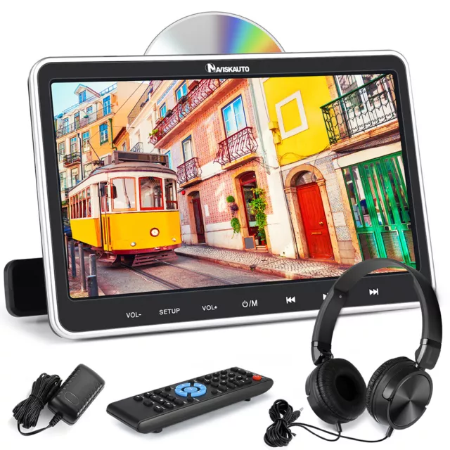 10.1" Kinder Auto Kopfstütze DVD Player Monitor HDMI AV-IN/OUT USB SD+Kopfhörer