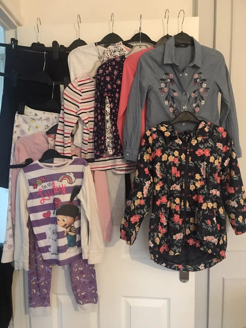 Girls spring clothes bundle age 6-7 years - 13 items