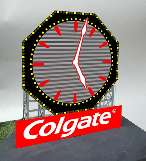 COLGATE MILLER'S ENGINEERING Animated Neon Sign O/HO Scale 883251 41