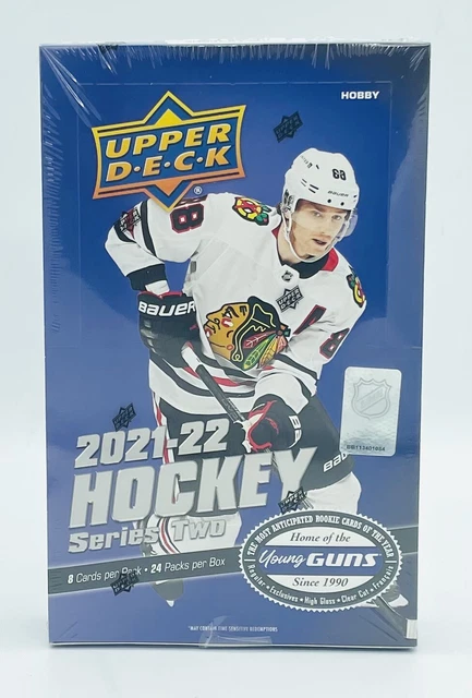 2021-2022 Upper Deck Series 2 NHL Hockey HOBBY Box (24 pks/bx)- Factory Sealed