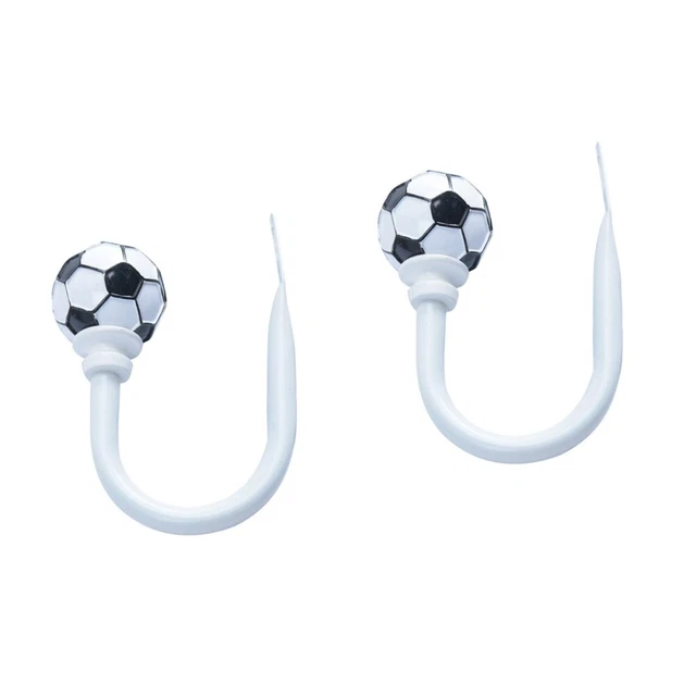 2x Sports Curtain Tiebacks Curtain Holdback Hooks Metal Curtain Holdbacks