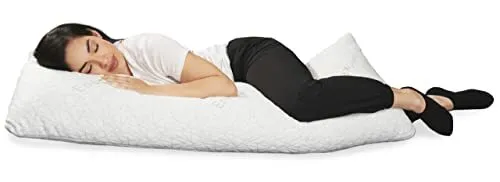 EnerPlex Body Pillow for Adults - Adjustable 54 x 20 Inch Long Pillow Shredde...