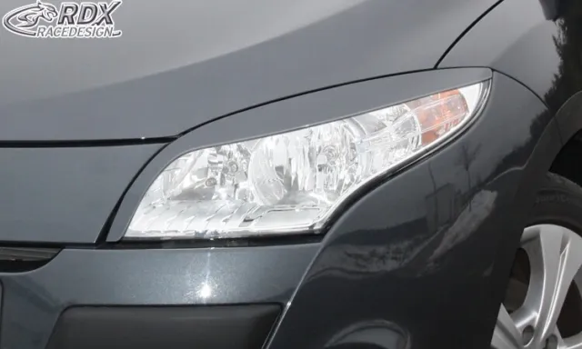 RDX Scheinwerferblenden Set Böser Blick für Renault Megane 3 08-13 Blenden
