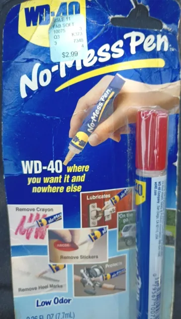 NOS WD-40 NO-MESS Pen Lubricates Protects Removes /Low Odor WP010-00 NEW 0.26 Oz