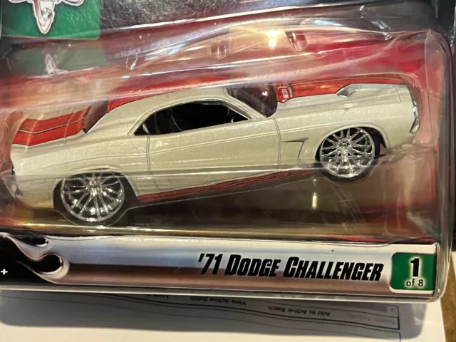 Hot Wheels G Machines White 71 Dodge Challenger 1/50 Scale Muscle Car Free Ship