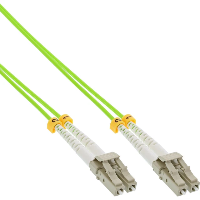 5 cavi duplex InLine® fibra ottica, LC/LC, 50/125μm, OM5, 1 m