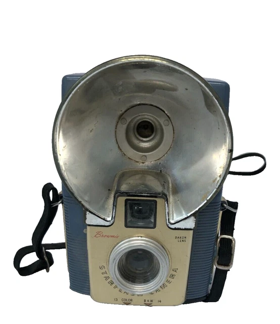 Kodak Vintage Working Brownie Starflash Blue Camera