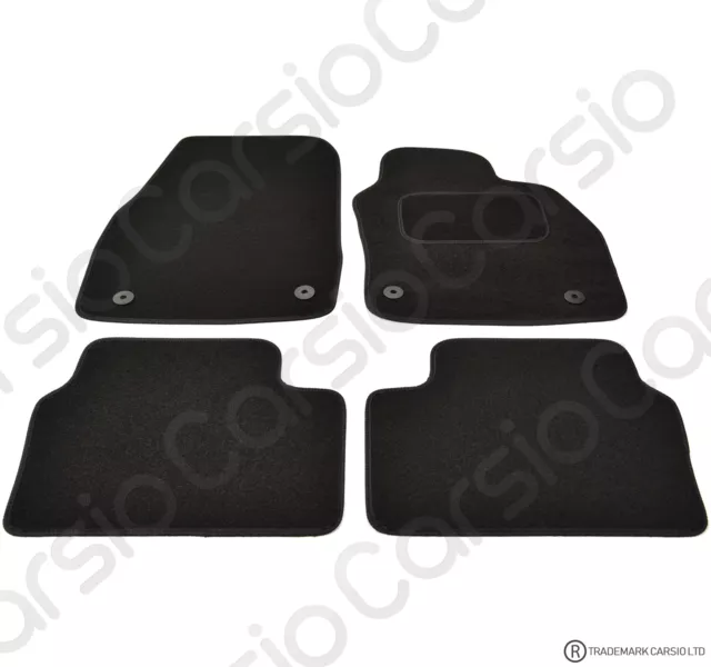 for Vauxhall Astra H MK5 2004 - 2010 Tailored Black Car Mats Carpets 4pc Set