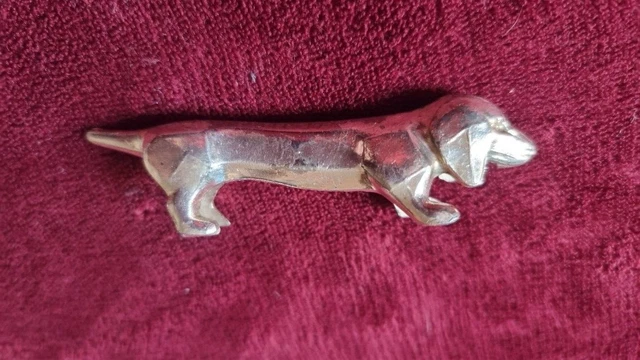 Suite de 12 porte-couteaux animaux Art Déco en métal argenté Gallia