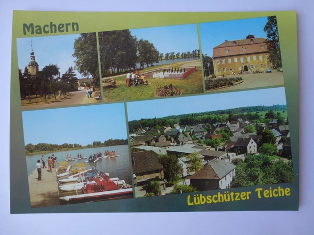 AK MACHERN LANDKREIS Leipzig Wurzen Lübschützer Teiche Schloss
