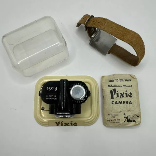 Vintage Pixie Whittaker Micro 16 Camera Subminiature Spy In Case 3