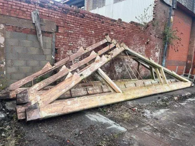 Used Timber Trusses - Set of 4 no - Used