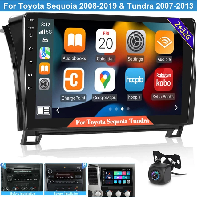 APPLE CARPLAY CAR Stereo GPS Radio For Toyota Tundra 2007-2013 Sequoia 2008-2019