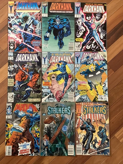 Darkhawk Comic Book Lot *PLUS* Stalkers No. 1 & No. 2 Marvel Comics •Lot Of 9