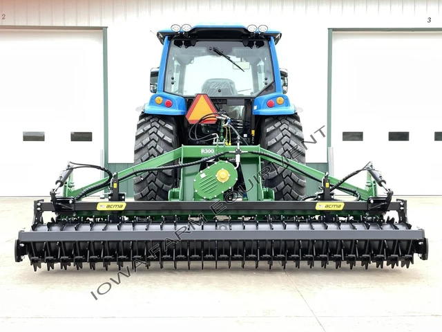 ACMA R300, 10' H-Duty Power Harrow, XW Packer Roller: QH Comp 80-130PTO HP G-Box