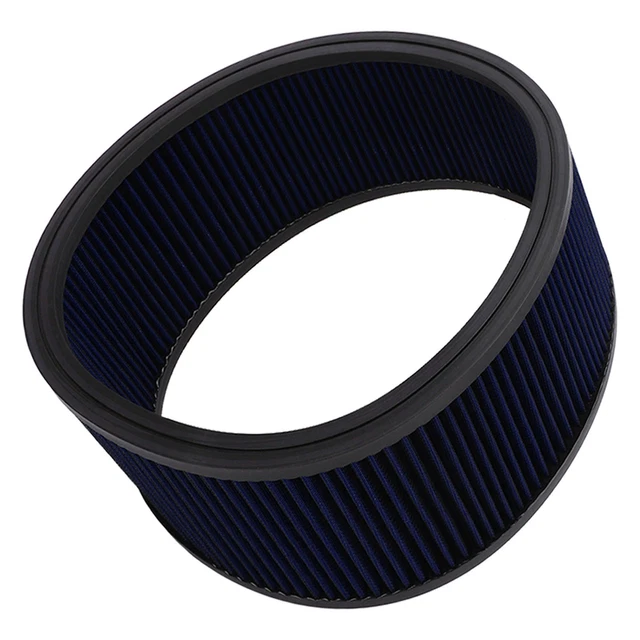 (Blu) Elemet Pulitore Aria Rotondo Sostituzione Pulibile Resistente Ruggine Moto