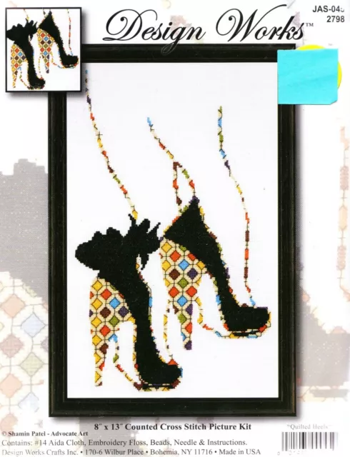 Design Works QUILTED HEELS Counted Cross Stitch Kit **REDUCED** 2