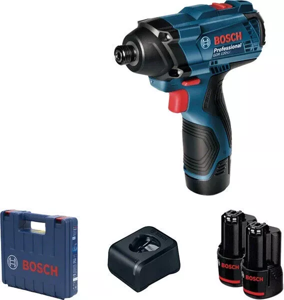 Bosch Gdr 120-Li Kit Llave De Impacto Inalámbrica Profesional 12V, 2...