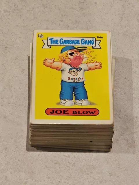 THE GARBAGE GANG - SERIES 3 - COMPLETE SET .STICKER/ CARDS   ( 84ab- 124ab)