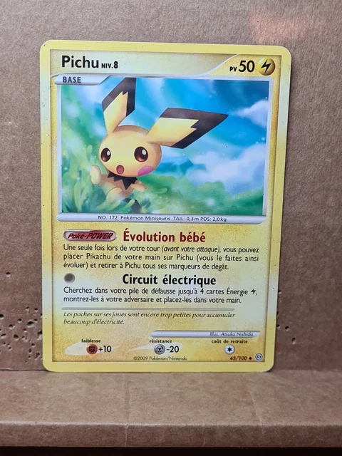 Pokemon Card Pichu 45/100 Dp Storm France