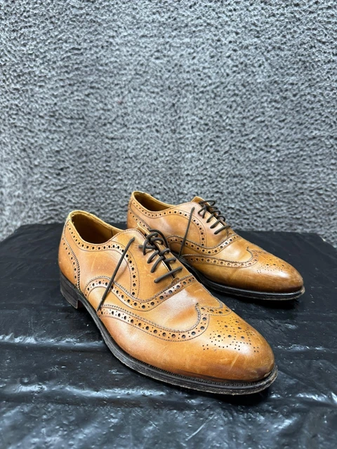 Grenson Handcrafted Leather Wingtip Oxford‎ Brogues Brown Mens Size 10.5D US Grenson archie leather brogues - Gem main image 3