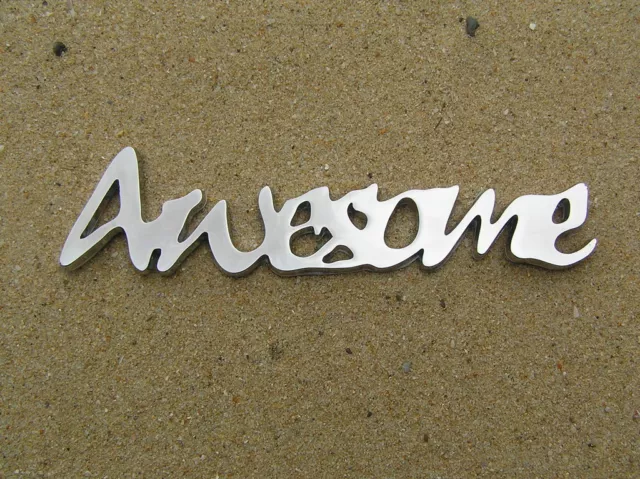 AWESOME CAR BADGE Chrome Metal Emblem *NEW & UNIQUE!* fit HOLDEN FORD etc