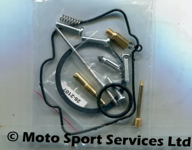 Carb Carburettor Rebuild Kit Honda CR 250 1996 (Keihin) Jets Valve (26-1547)