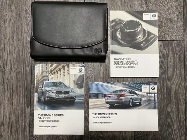 Bmw 5 Series F10 Saloon Owners Handbook User Manual & Wallet Set 2013-2017 Lci D