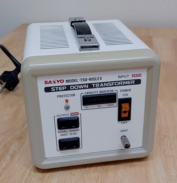 Sanyo japanischer Transformator 240 V auf 100 V 1500 W Step-Down-Leistungswandler