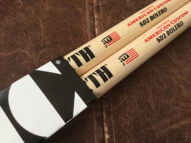 Vic Firth American Custom SD2 Bolero Wood Tip Drumsticks