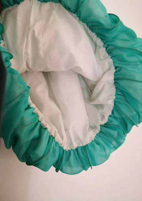 abito cerimonia bambina verde modi collezione 5/6 anni 3