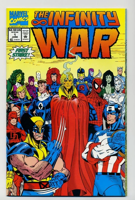 THE INFINITY WAR #1 rare newsstand variant. Thanos. Infinity Gauntlet sequel.