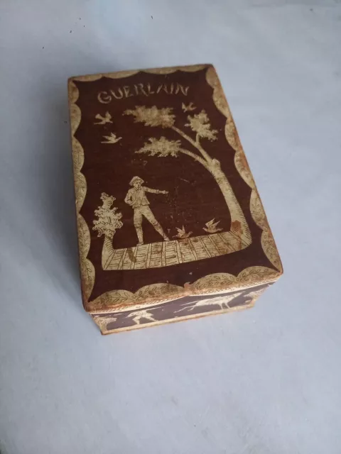 Boite coffret VIDE parfum Guerlaîn Mitsoukô 1911 Collection Vintage Carton Pub