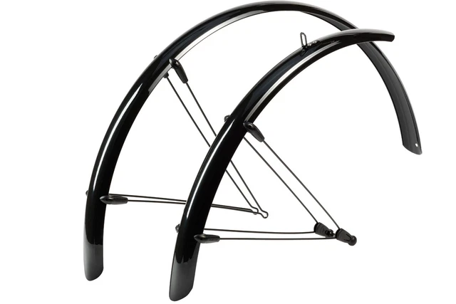 Hebie Schutzblech Rainline622 28"Aluminium sw glänzend B=68mm Streben Fahrrad